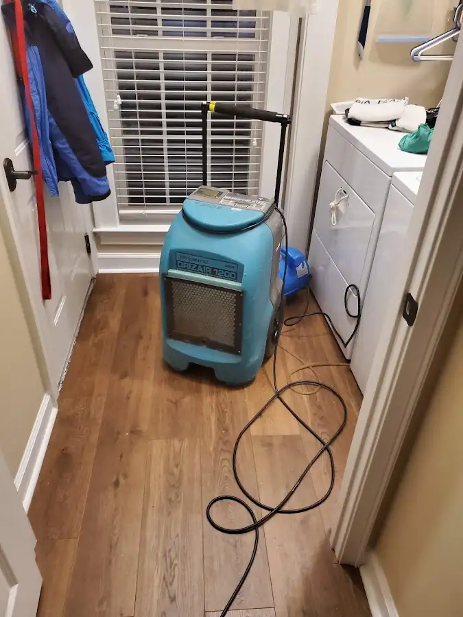 Commercial dehumidifier deployed for Flood Damage Cleanup in Covington