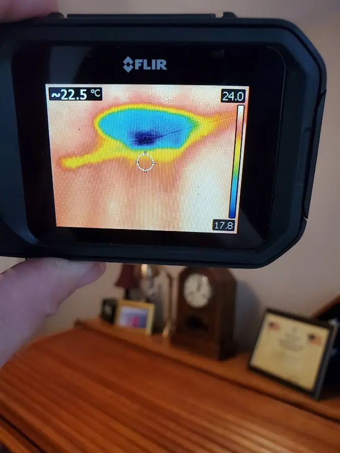 Thermal imaging inspection for water damage in Covington